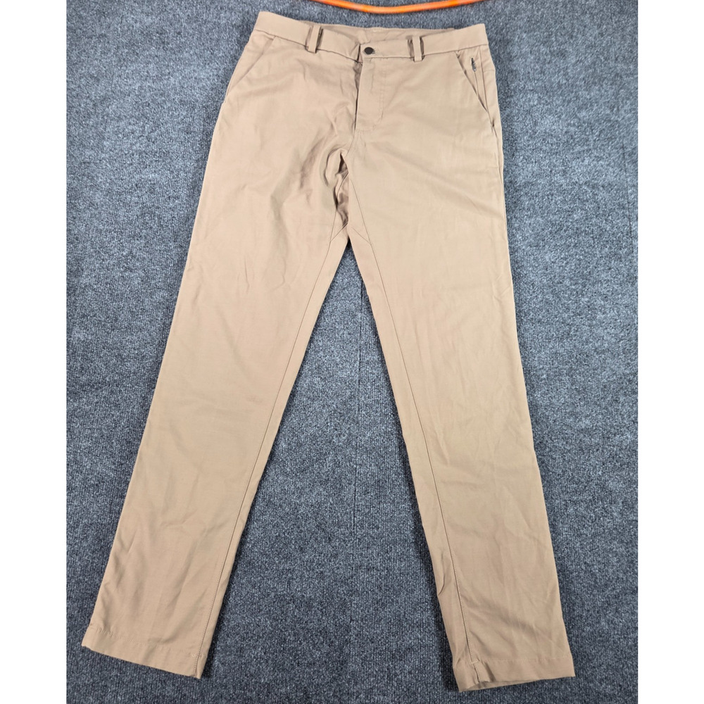 Lululemon Commission Mens Classic Chino Pants 32 (Fit 33 x 33) Beige LM5414SE